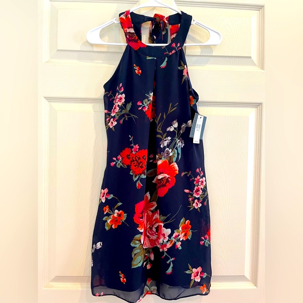 IZ BYER lined floral dress